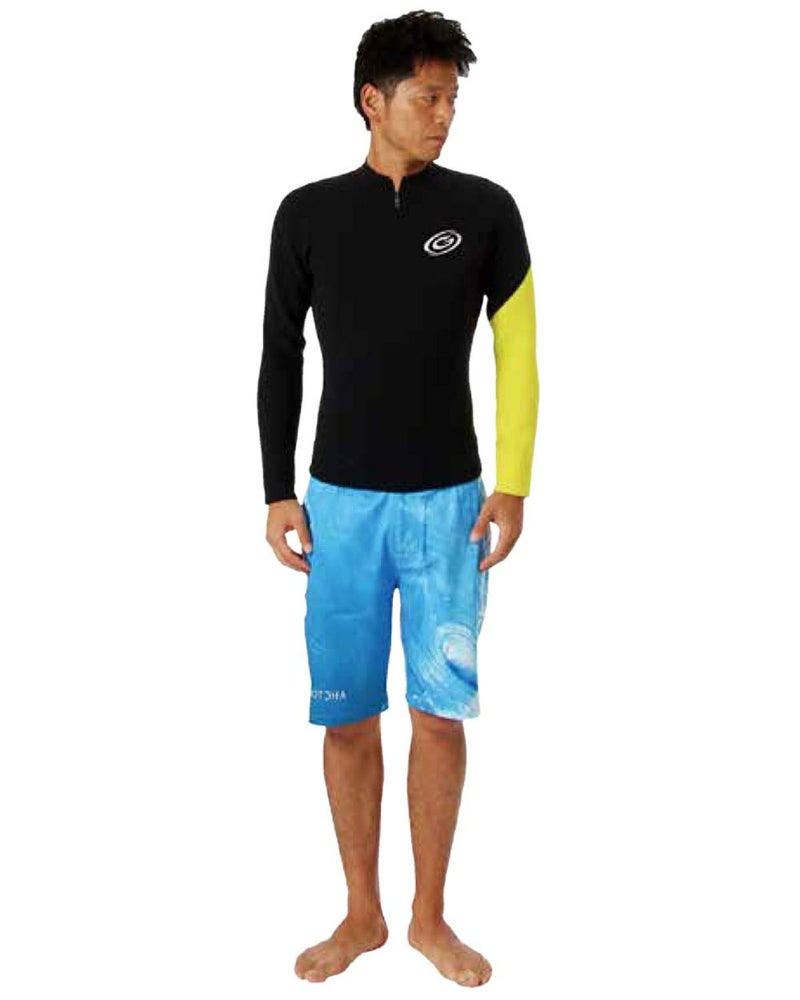 K.イエロー：180cm/67kg(Lサイズ着用)