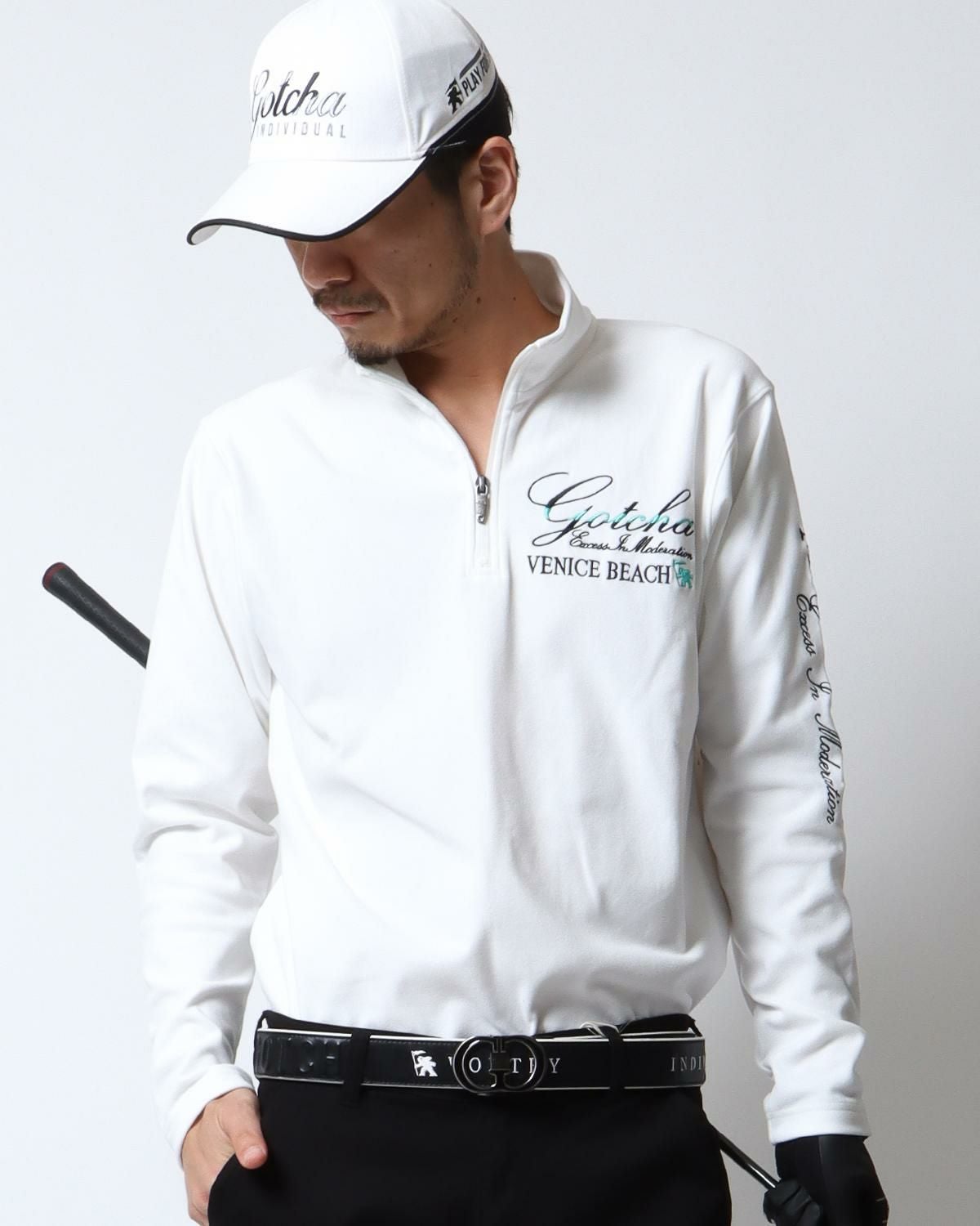 GOTCHA GOLF] 2トーン ハーフジップ ロング ポロ | PEET ONLINE STORE