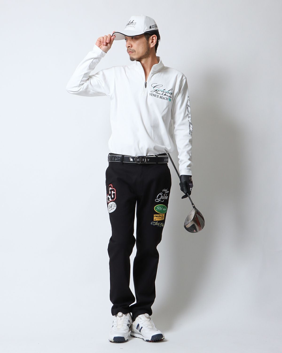 GOTCHA GOLF] 2トーン ハーフジップ ロング ポロ | PEET ONLINE STORE