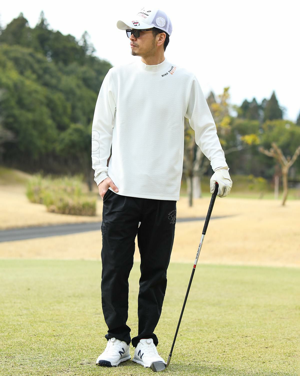 GOTCHA GOLF] ガムストレッチ ワイド テーパード パンツ | PEET ONLINE