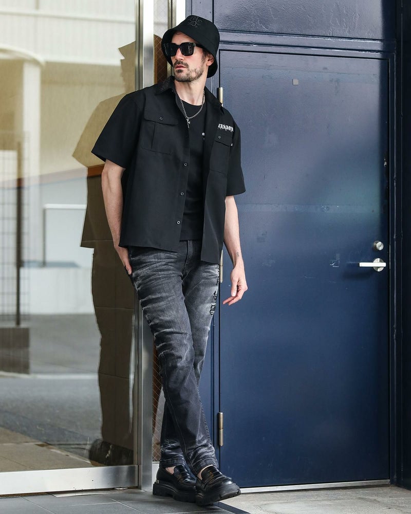 ブラック：186cm(Lサイズ着用)