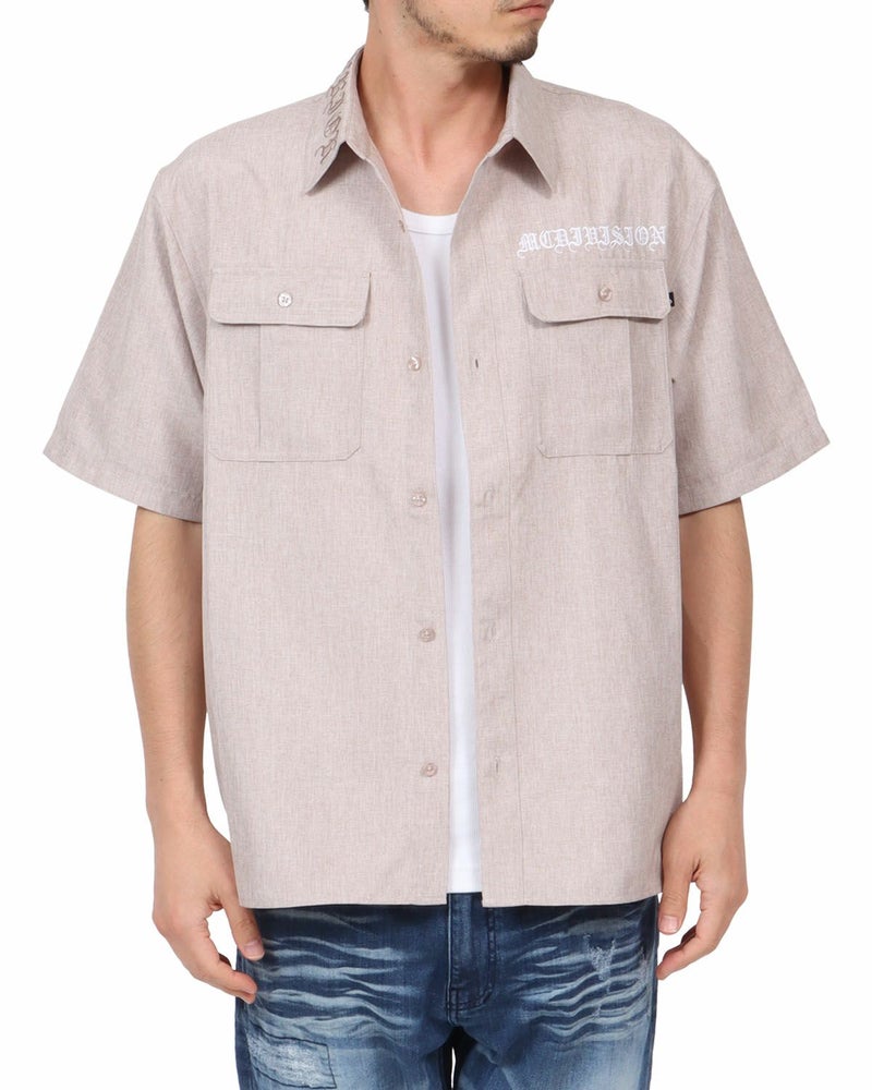 ベージュ：180cm67kg(Lサイズ着用)