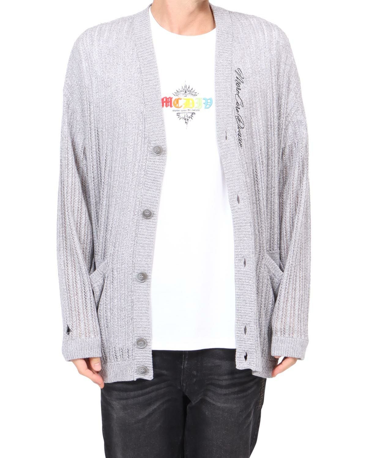 杢グレー：180cm67kg(Lサイズ着用)