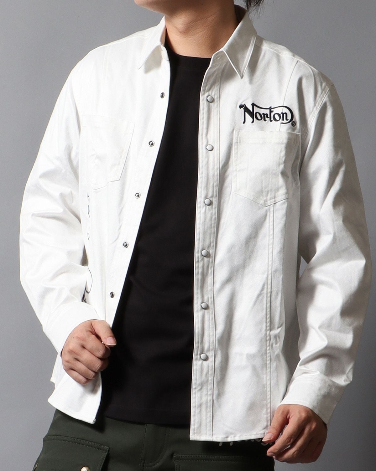 Norton] 撥水 ストレッチ フェイクスウェード シャツ | PEET ONLINE STORE
