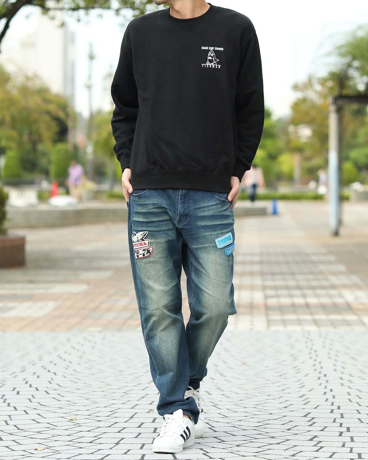 GOTCHA] ストレッチ サーフ フレーバー ワッペン デニムパンツ | PEET