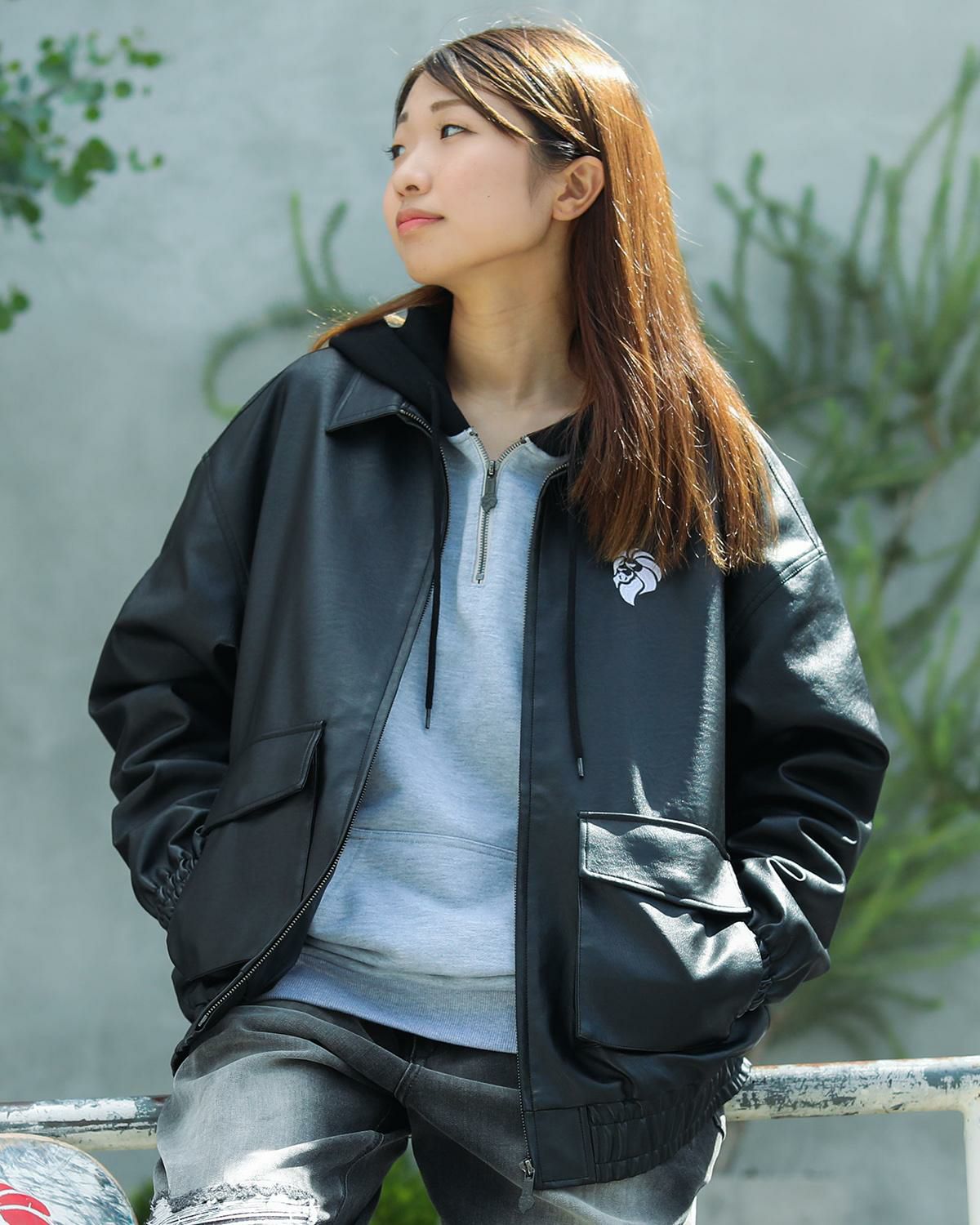 NESTA BRAND] ビッグシルエット PU レザー 中綿 ジャケット | PEET