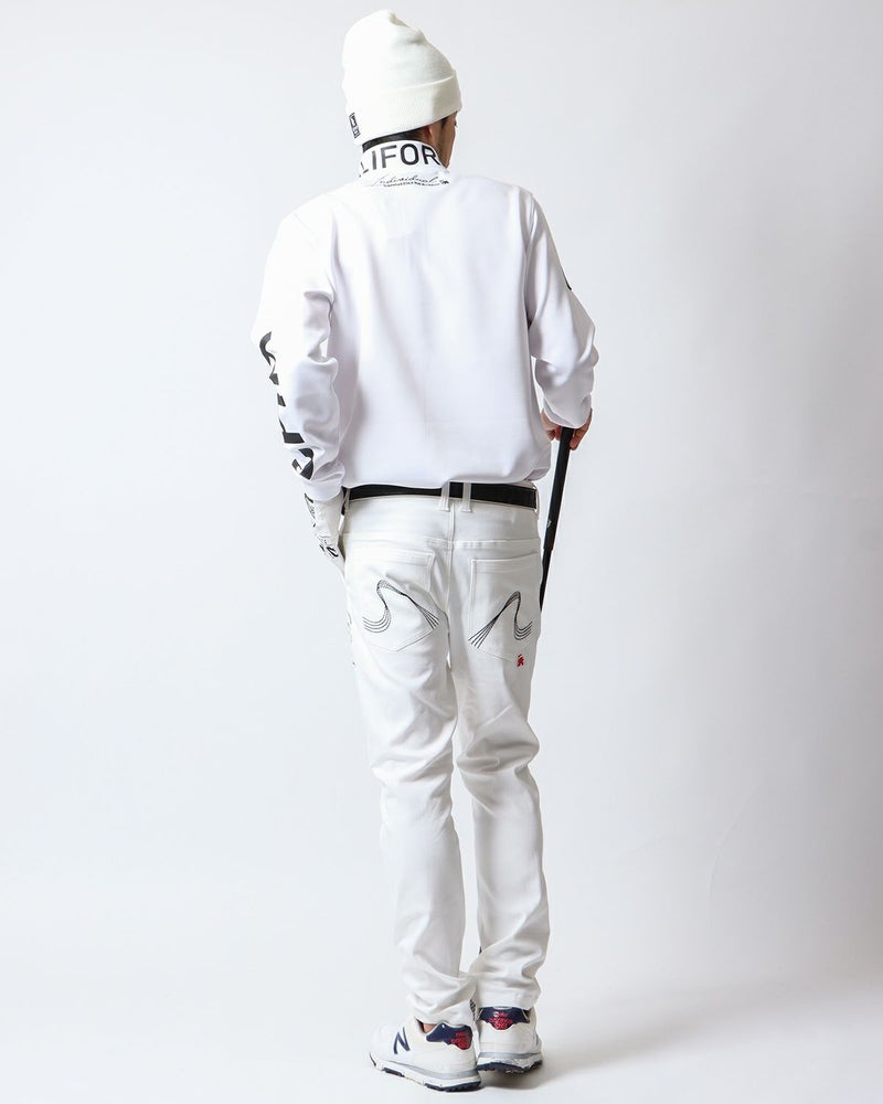 ホワイト：180cm67kg(Lサイズ着用)