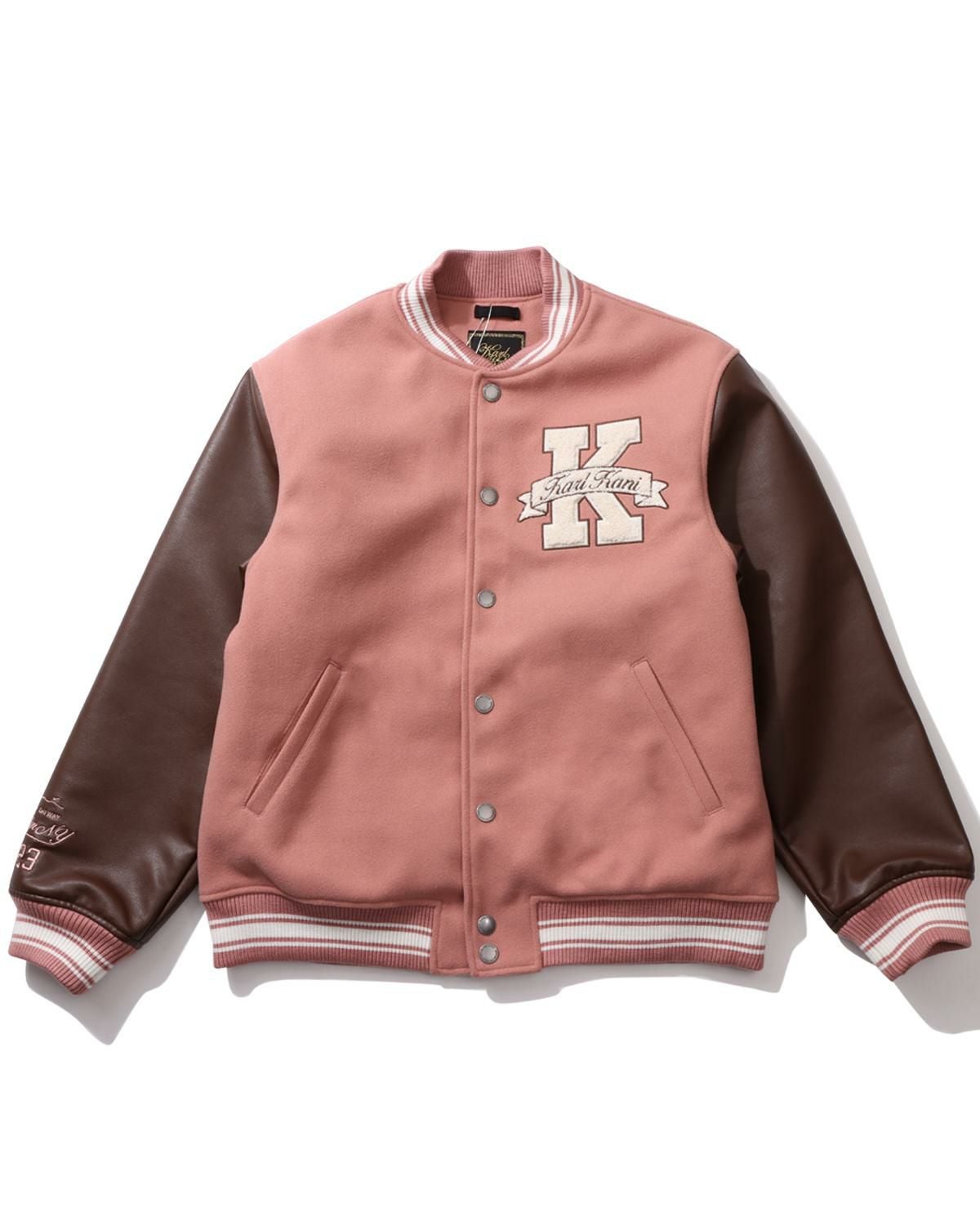 KADOYA レザー スタジャン KL刺繍　L L-STADIUM BLOUSON / Black
