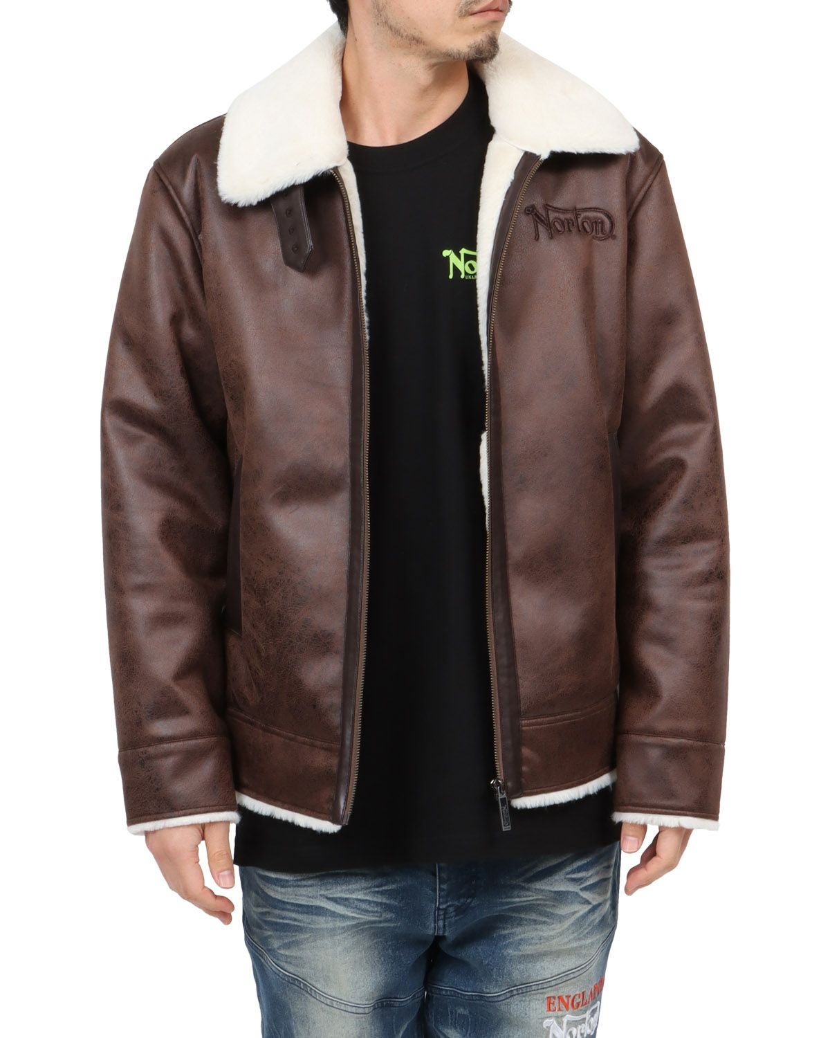 Norton] フェイクムートン ジャケット | PEET ONLINE STORE
