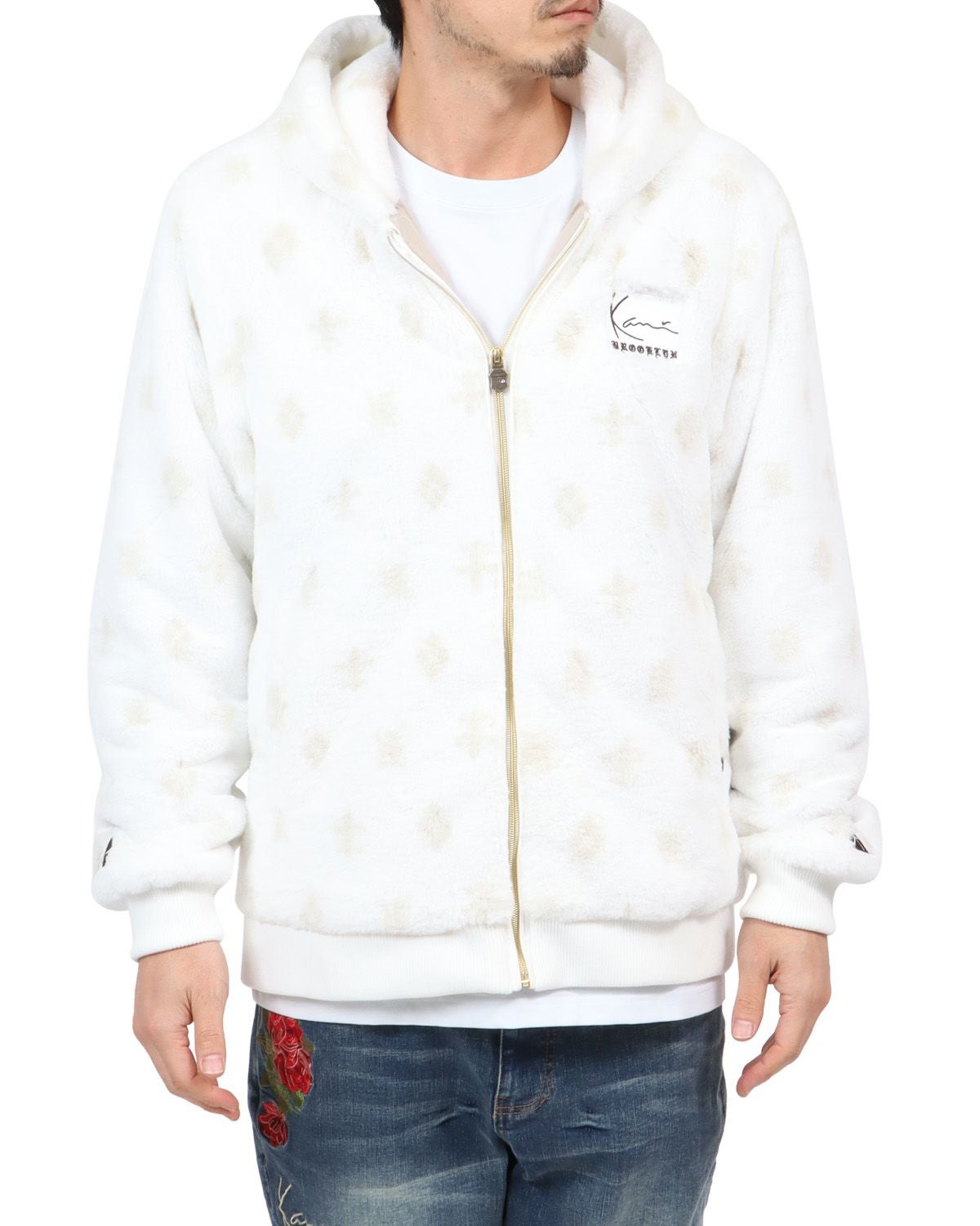 Karl Kani] 静電気防止 モノグラム ファー パーカー | PEET ONLINE STORE