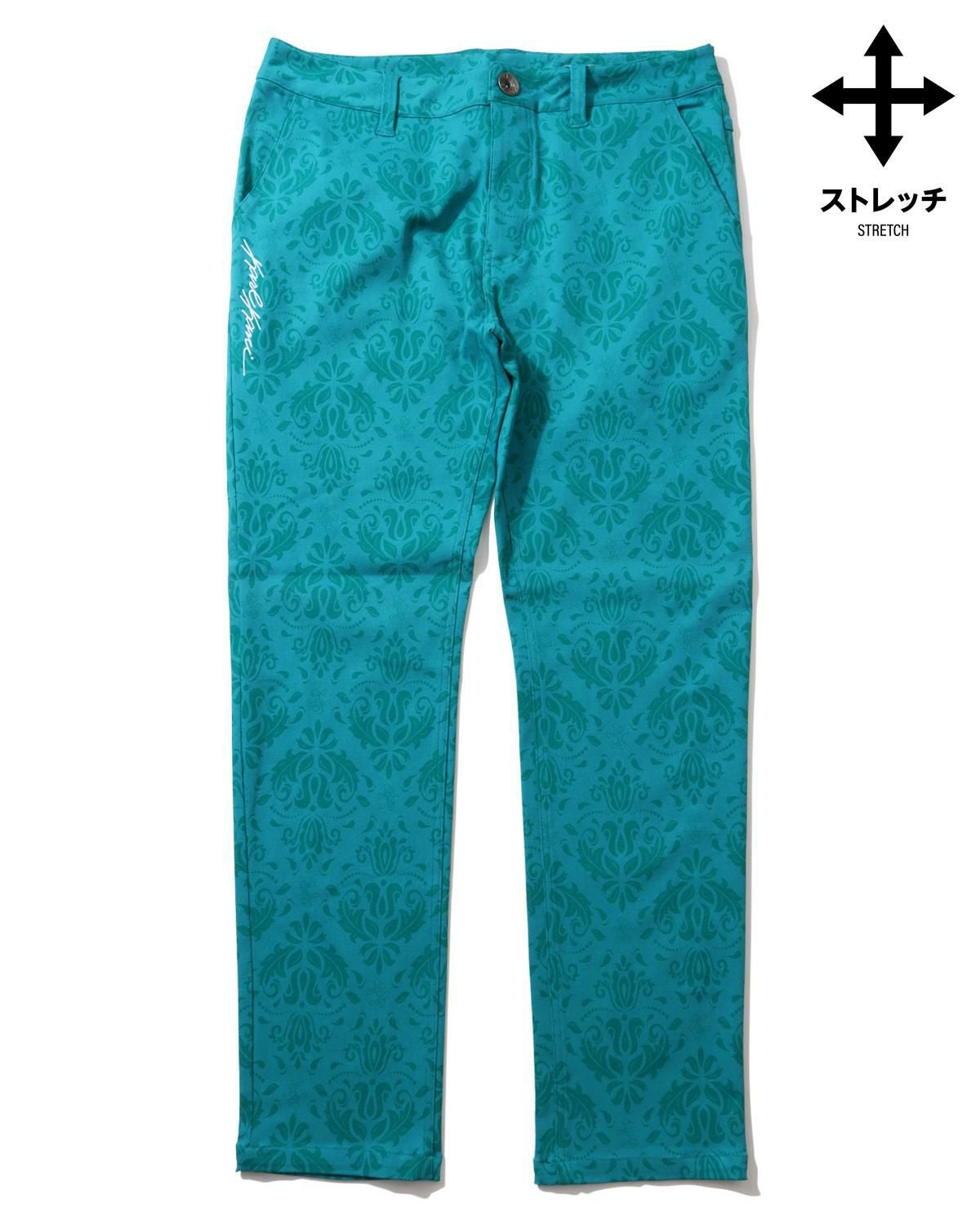 Karl Kani GOLF] ガムストレッチ オリエンタル 総柄 ロングパンツ