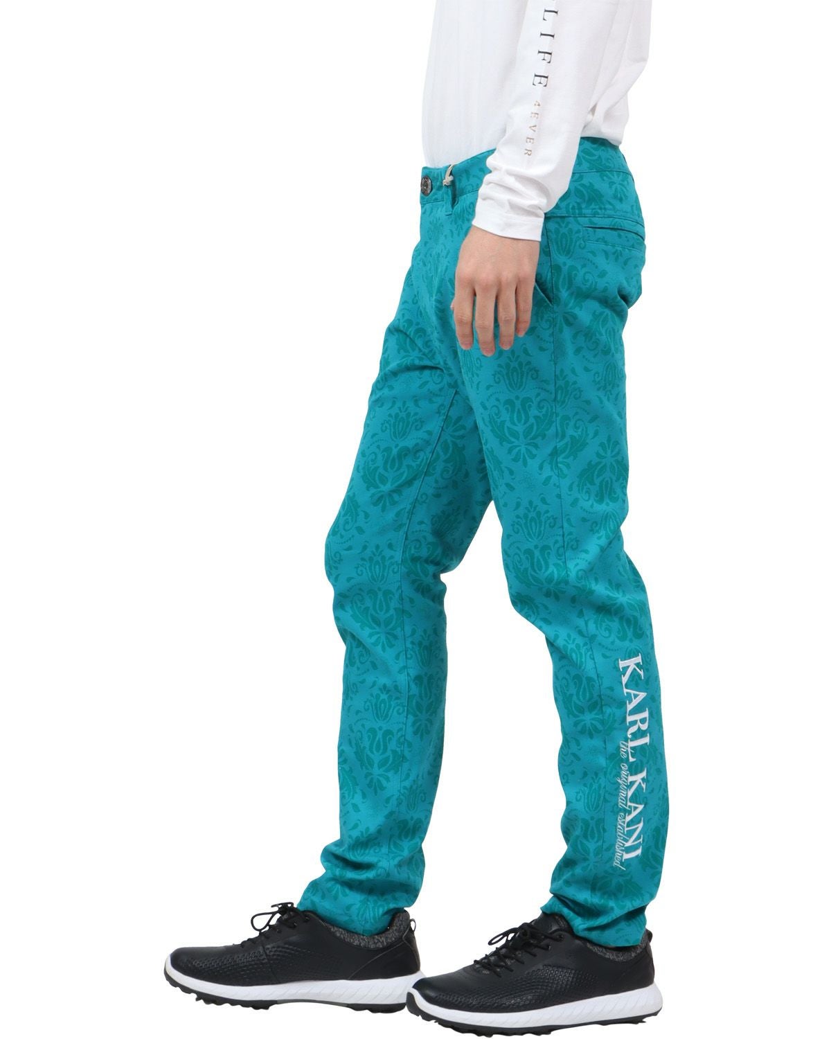 Karl Kani GOLF] ガムストレッチ オリエンタル 総柄 ロングパンツ