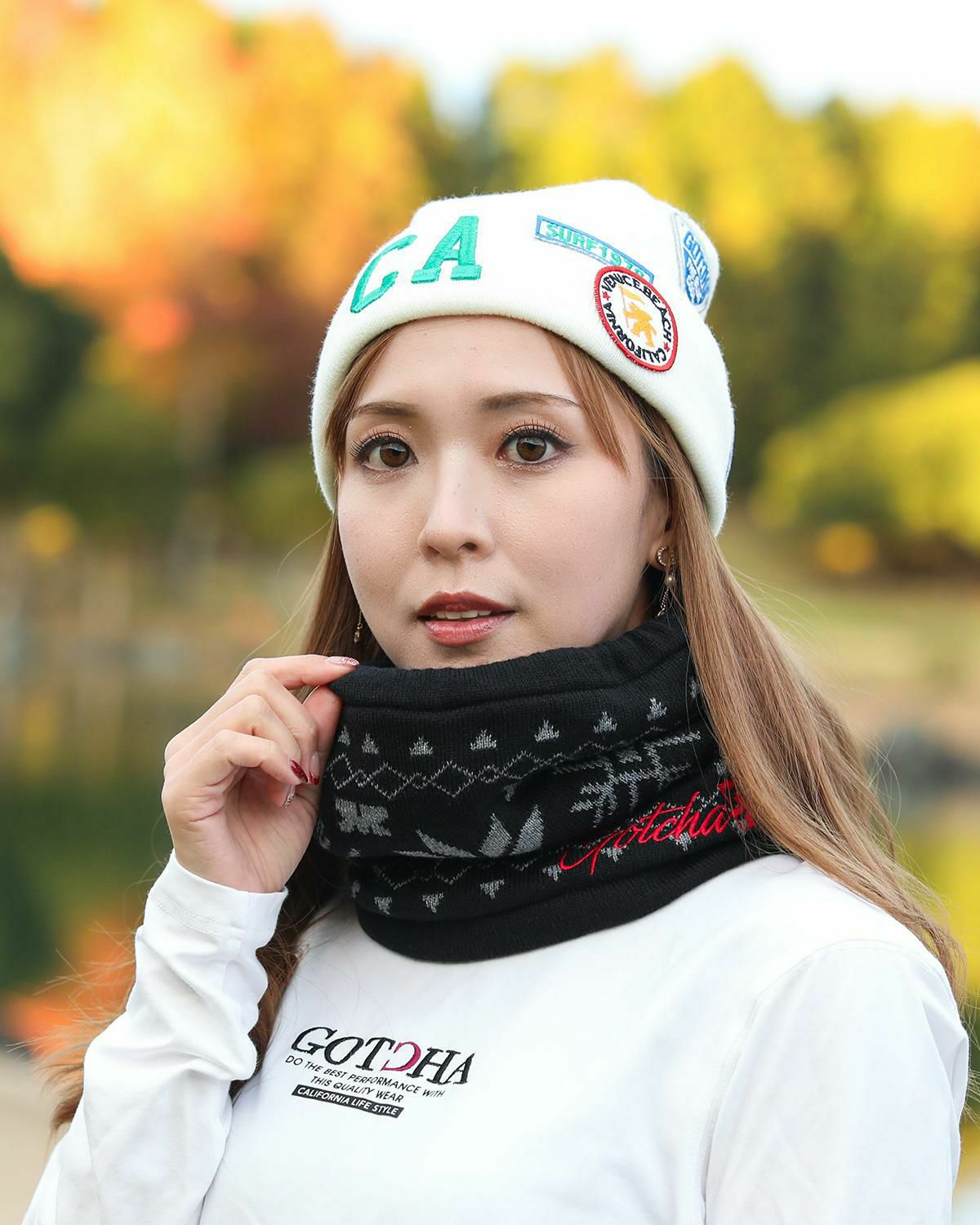 GOTCHA GOLF] 雪柄 ジャカード ニット ネックウォーマー | PEET ONLINE