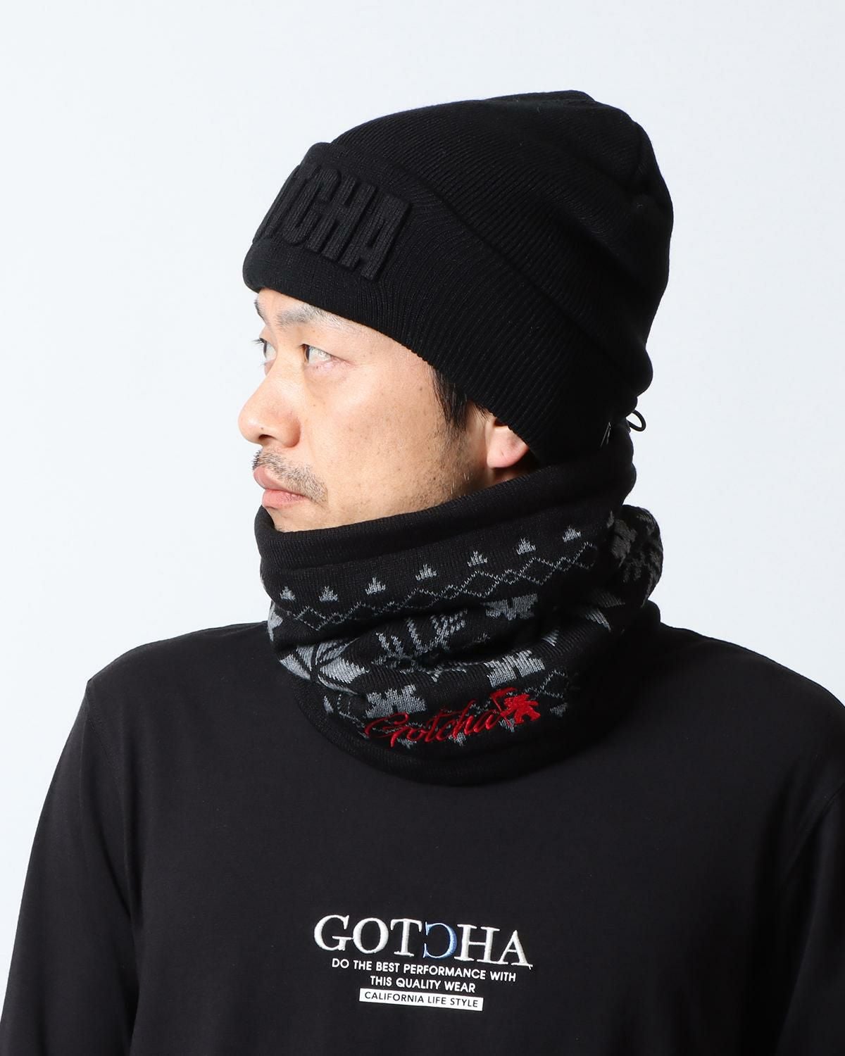 GOTCHA GOLF] 雪柄 ジャカード ニット ネックウォーマー | PEET ONLINE