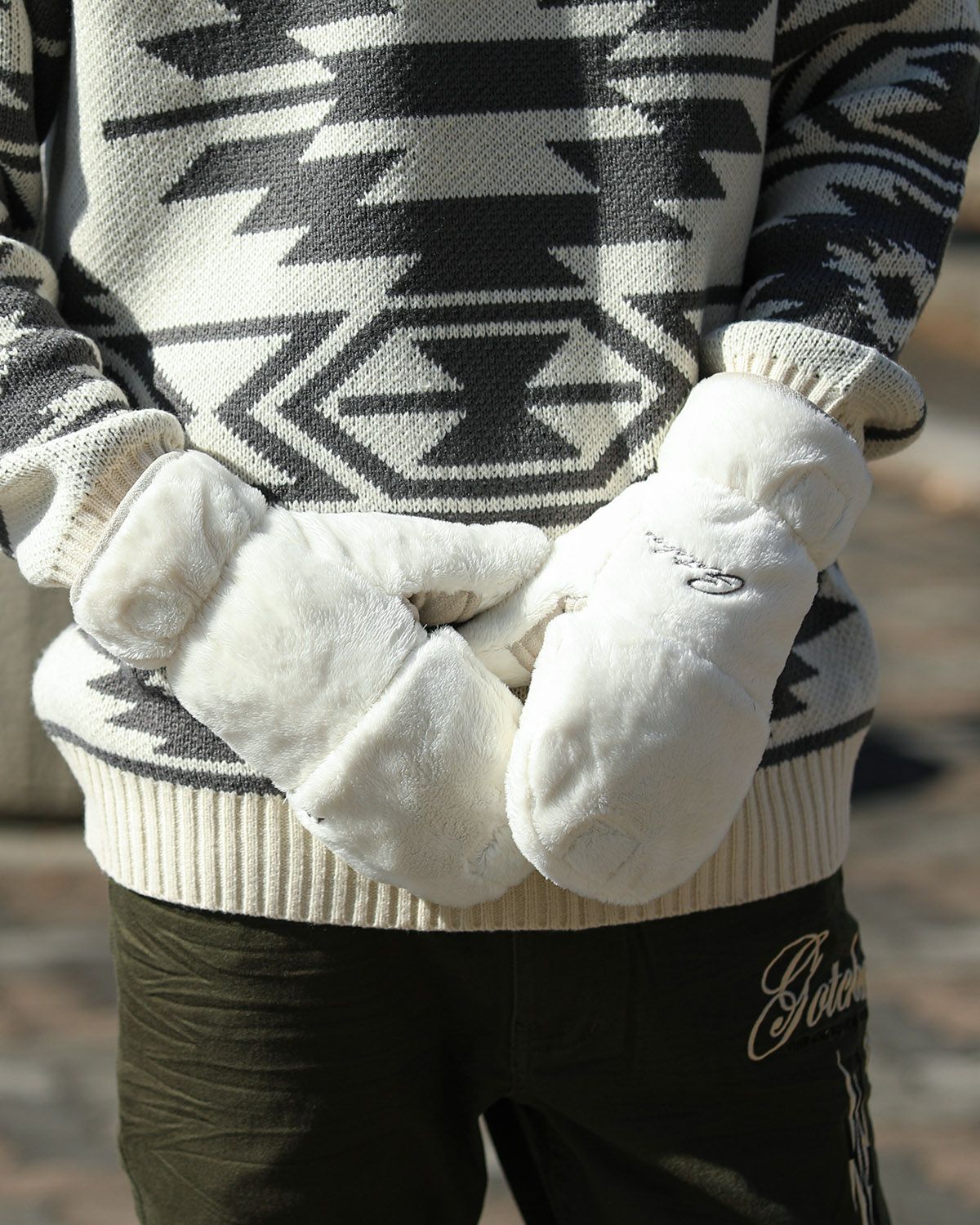 GOTCHA] ファー 切替 フィンガーレス グローブ | PEET ONLINE STORE