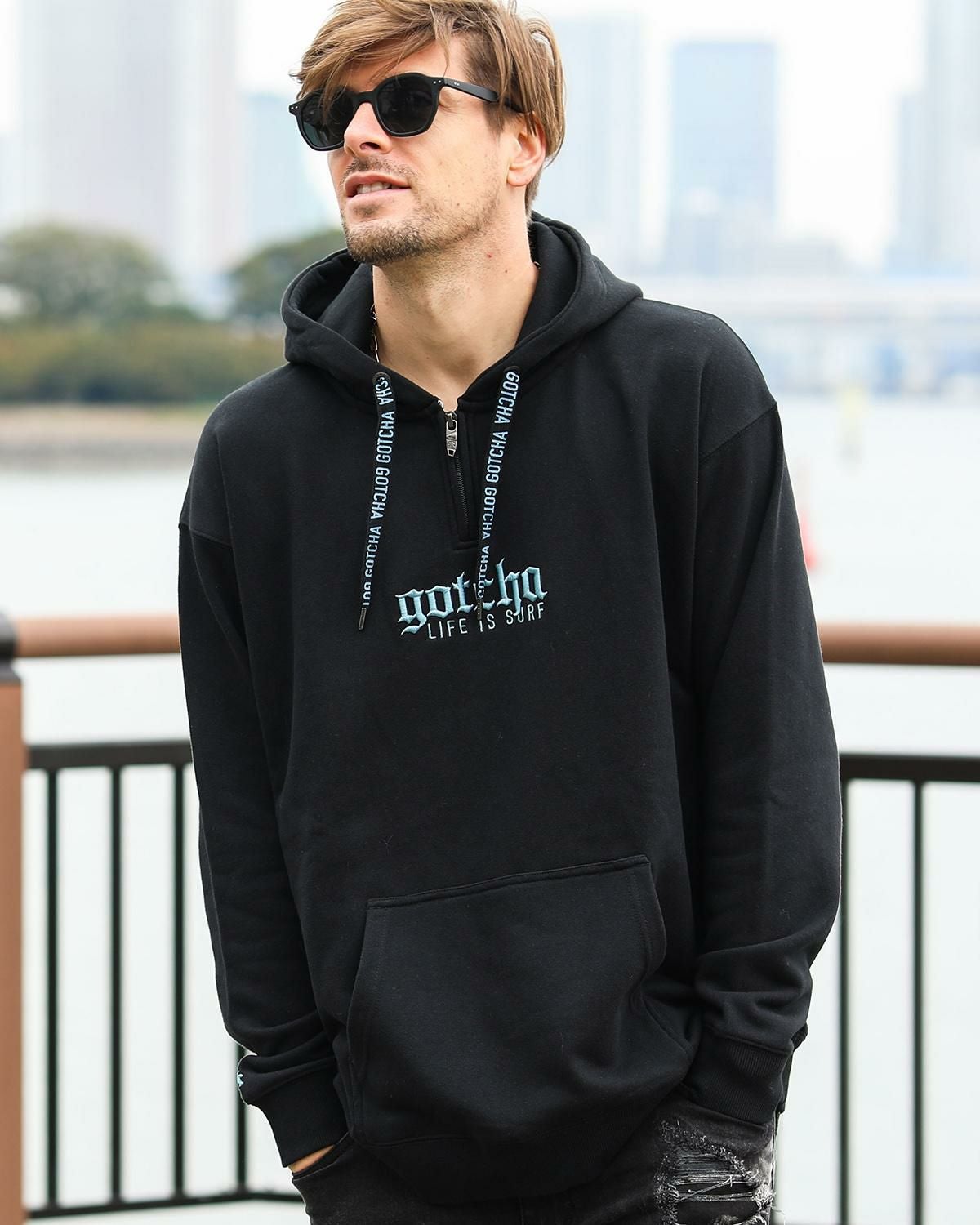 GOTCHA パーカー GOTCHA] ハーフジップ ロング丈 パーカー | PEET ONLINE STORE