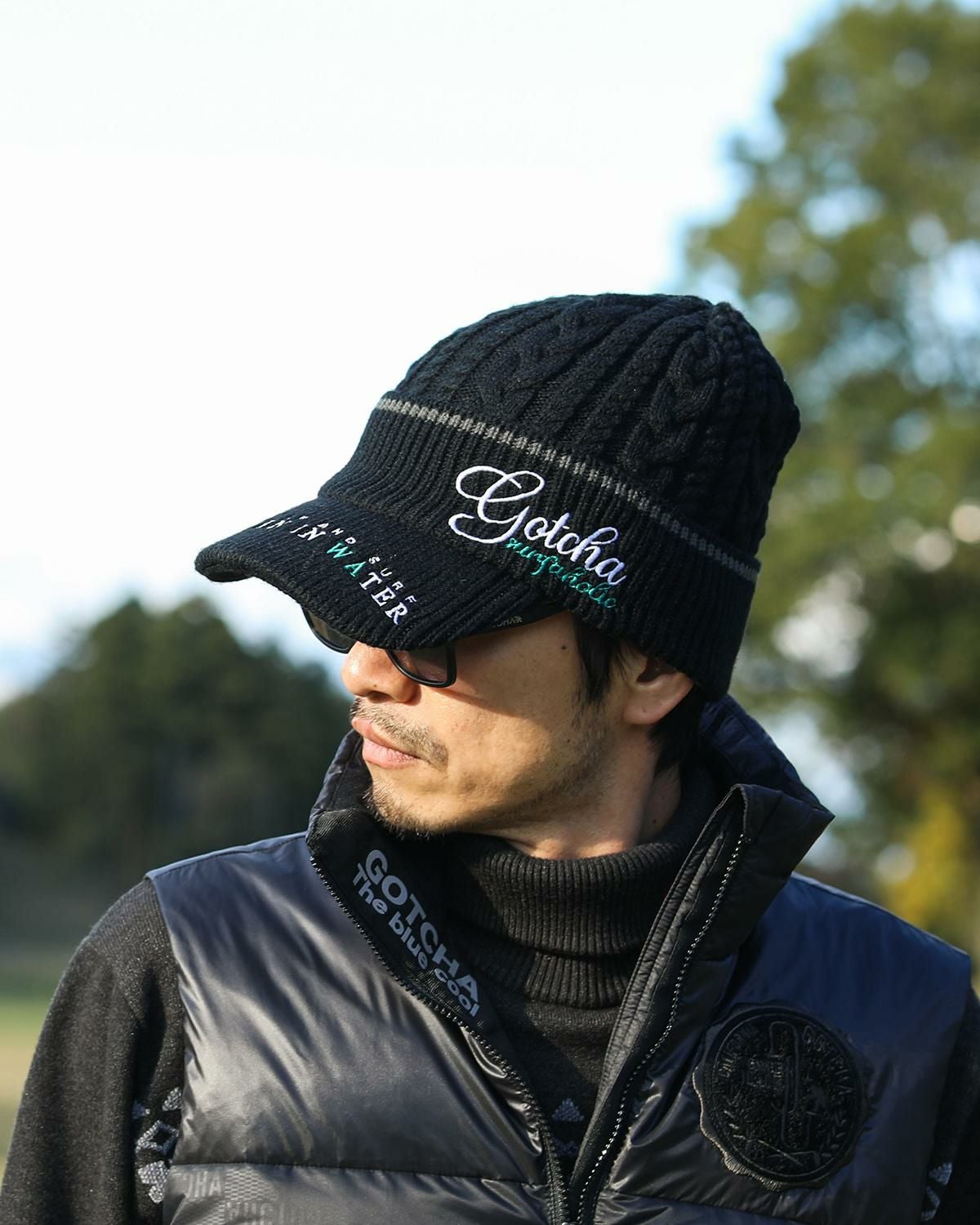 GOTCHA GOLF] ケーブル ジャカード つば付き ニット帽 | PEET ONLINE STORE