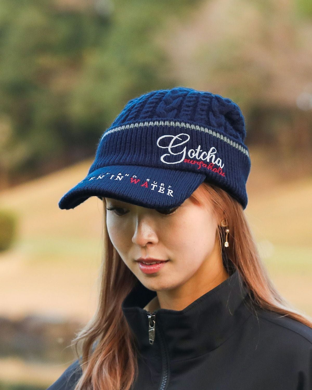 GOTCHA GOLF] ケーブル ジャカード つば付き ニット帽 | PEET ONLINE STORE
