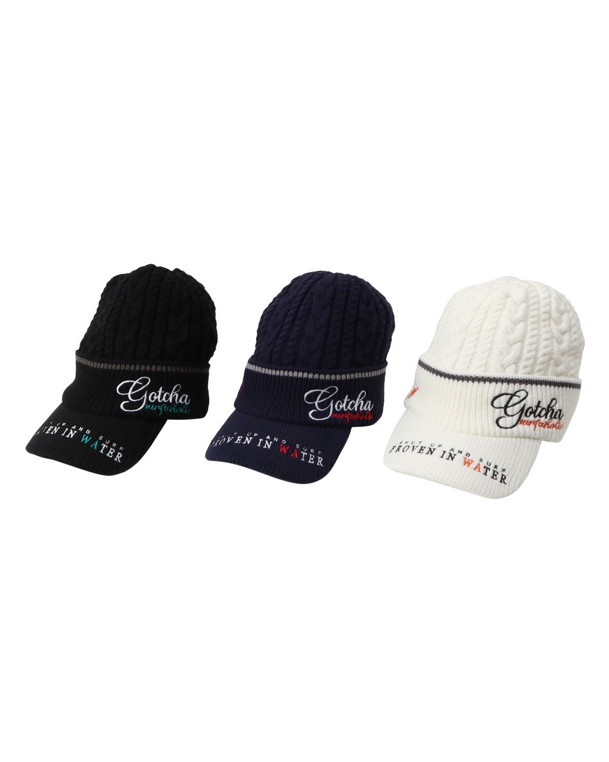 GOTCHA GOLF] ケーブル ジャカード つば付き ニット帽 | PEET ONLINE STORE