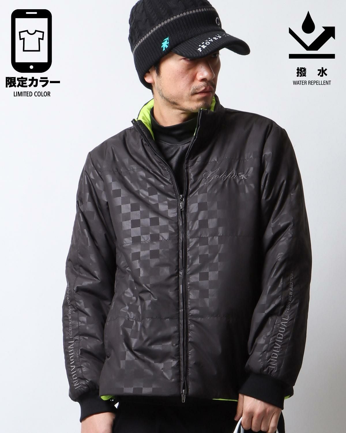 GOTCHA GOLF] 撥水 バック ロゴ ハイスペック 中綿 ジャケット | PEET