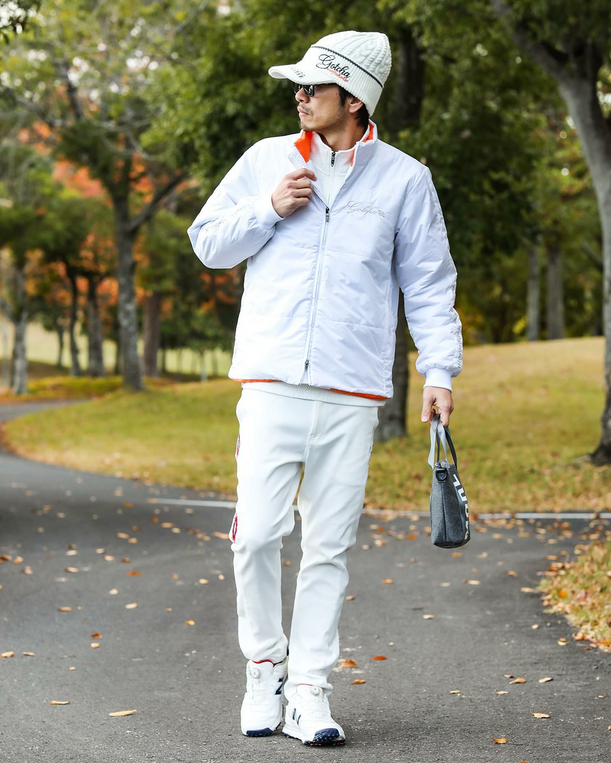 GOTCHA GOLF] 撥水 バック ロゴ ハイスペック 中綿 ジャケット | PEET