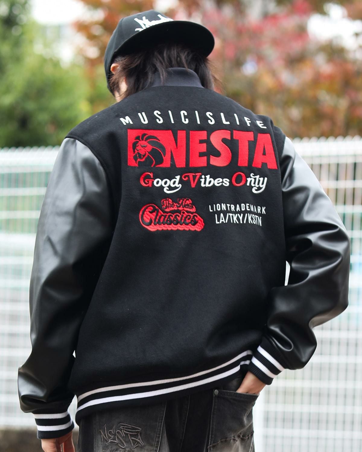 cantate スタジャン CAMBIO(カンビオ)】Back Brushed Sweat Hooded Studium Jacket