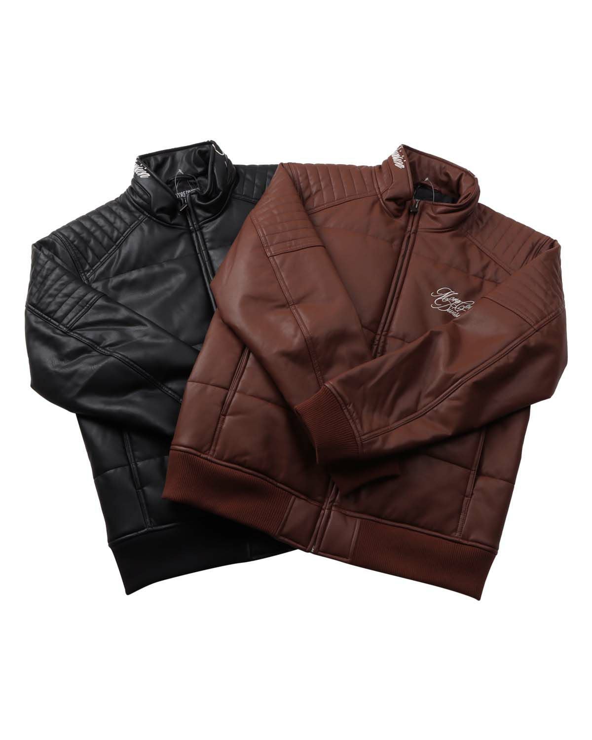 MCD] PU ライダース キルト 中綿 ジャケット | PEET ONLINE STORE