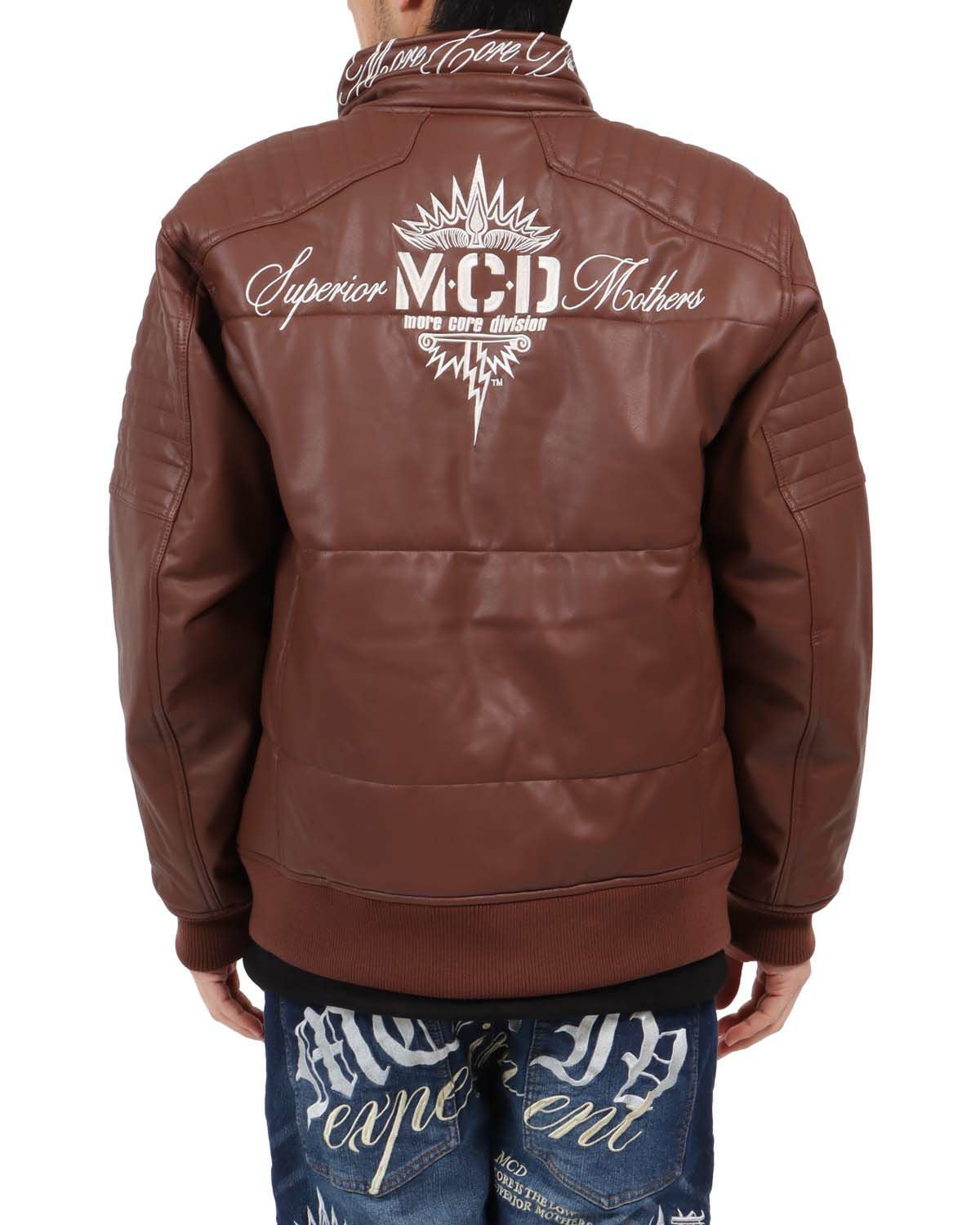 MCD] PU ライダース キルト 中綿 ジャケット | PEET ONLINE STORE