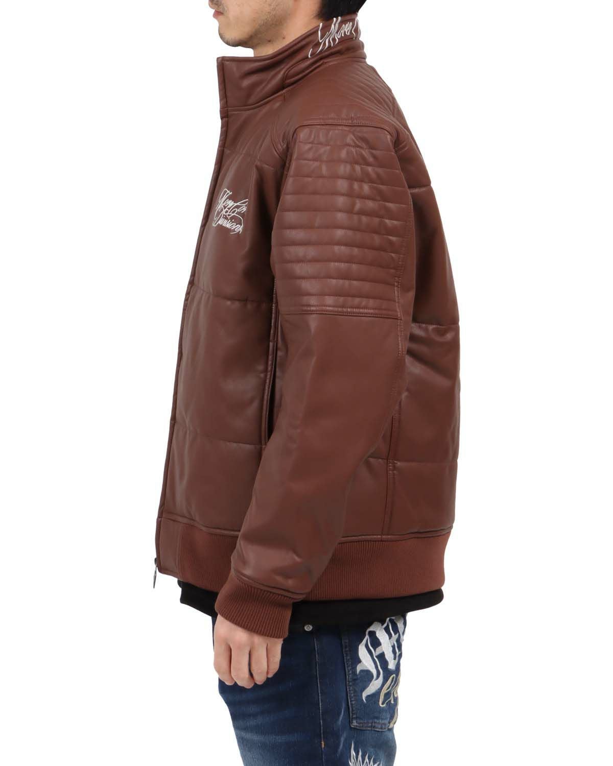 MCD] PU ライダース キルト 中綿 ジャケット | PEET ONLINE STORE