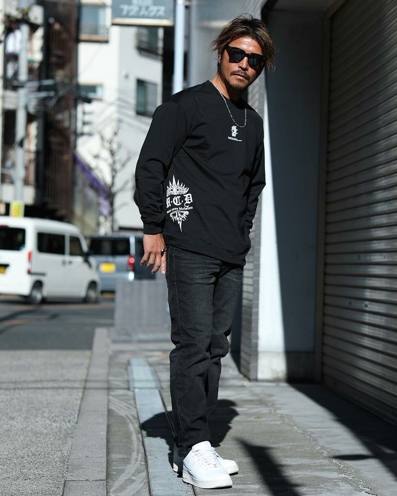 ブラック：173cm/72kg(Lサイズ着用)