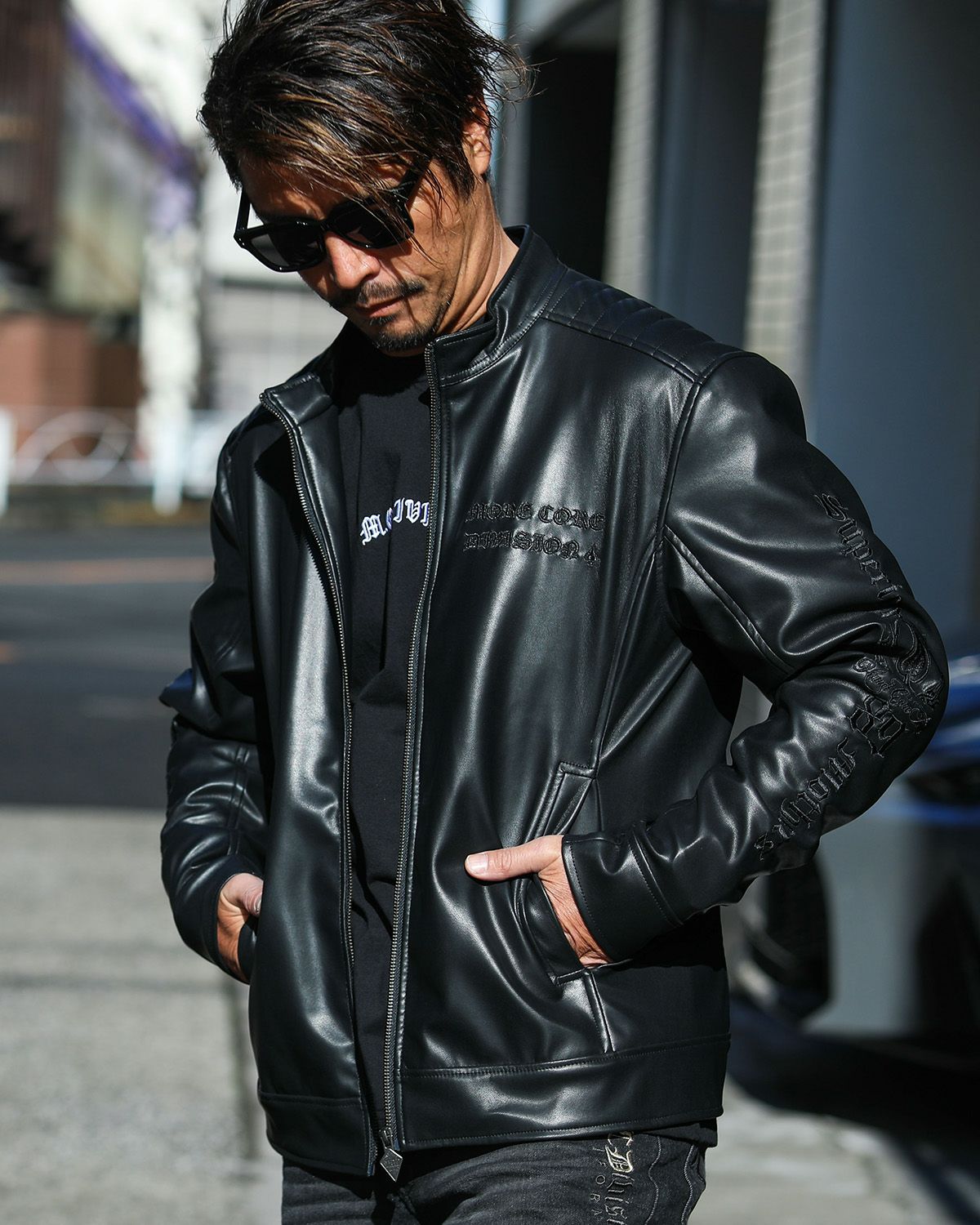 cvtvlist ライダースジャケット サイズ1 タンクトップセット Leather Riders Jacket