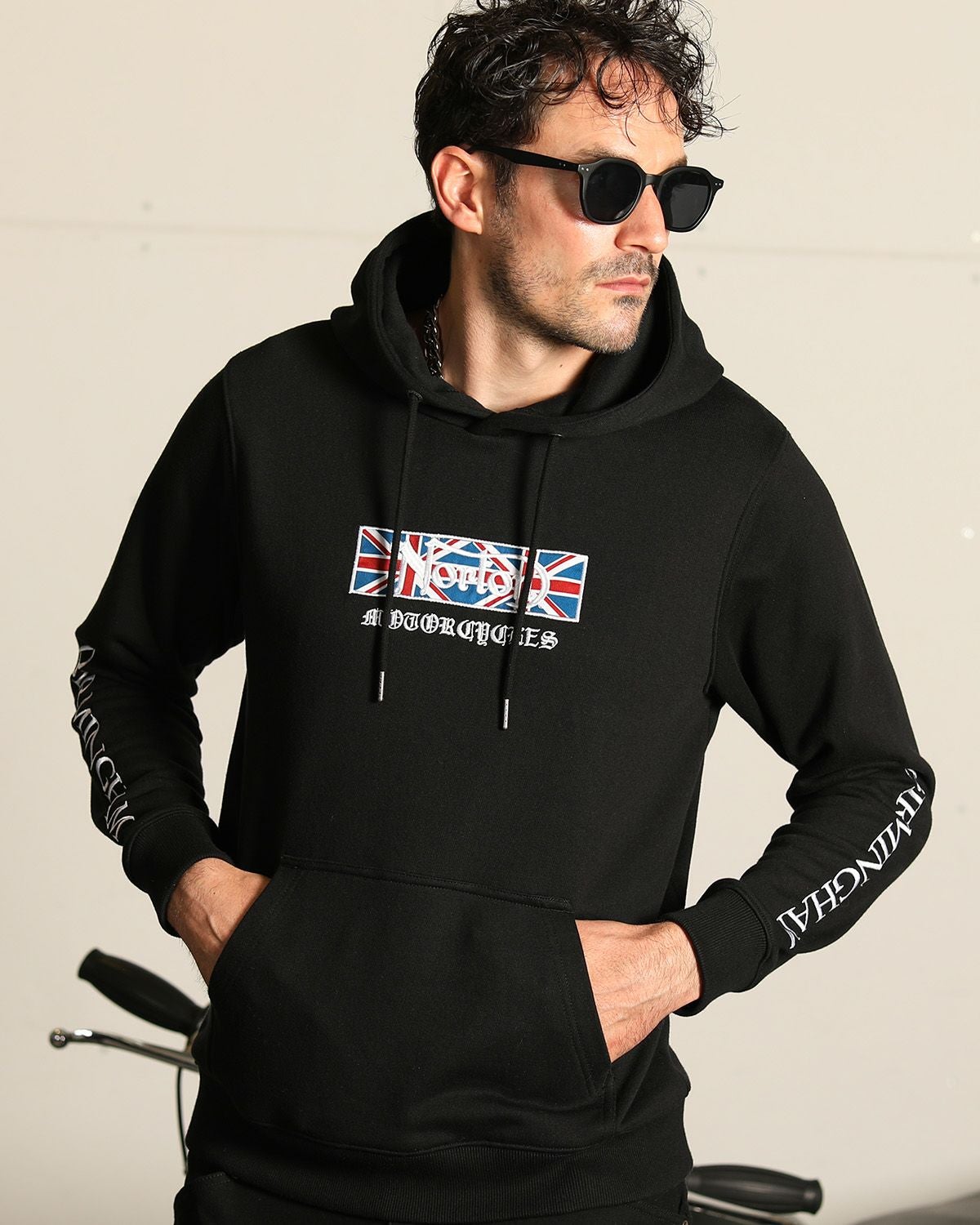 Blish stu ブラック フード付き パーカー ユニオンジャック Norton] ユニオンジャック パーカー | PEET ONLINE STORE