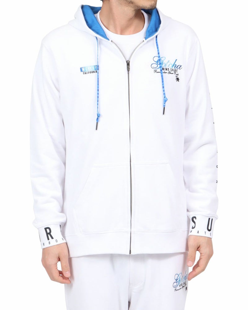 ホワイト：180cm67kg(Lサイズ着用)