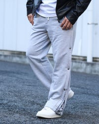 杢グレー：173cm/72kg(Lサイズ着用)