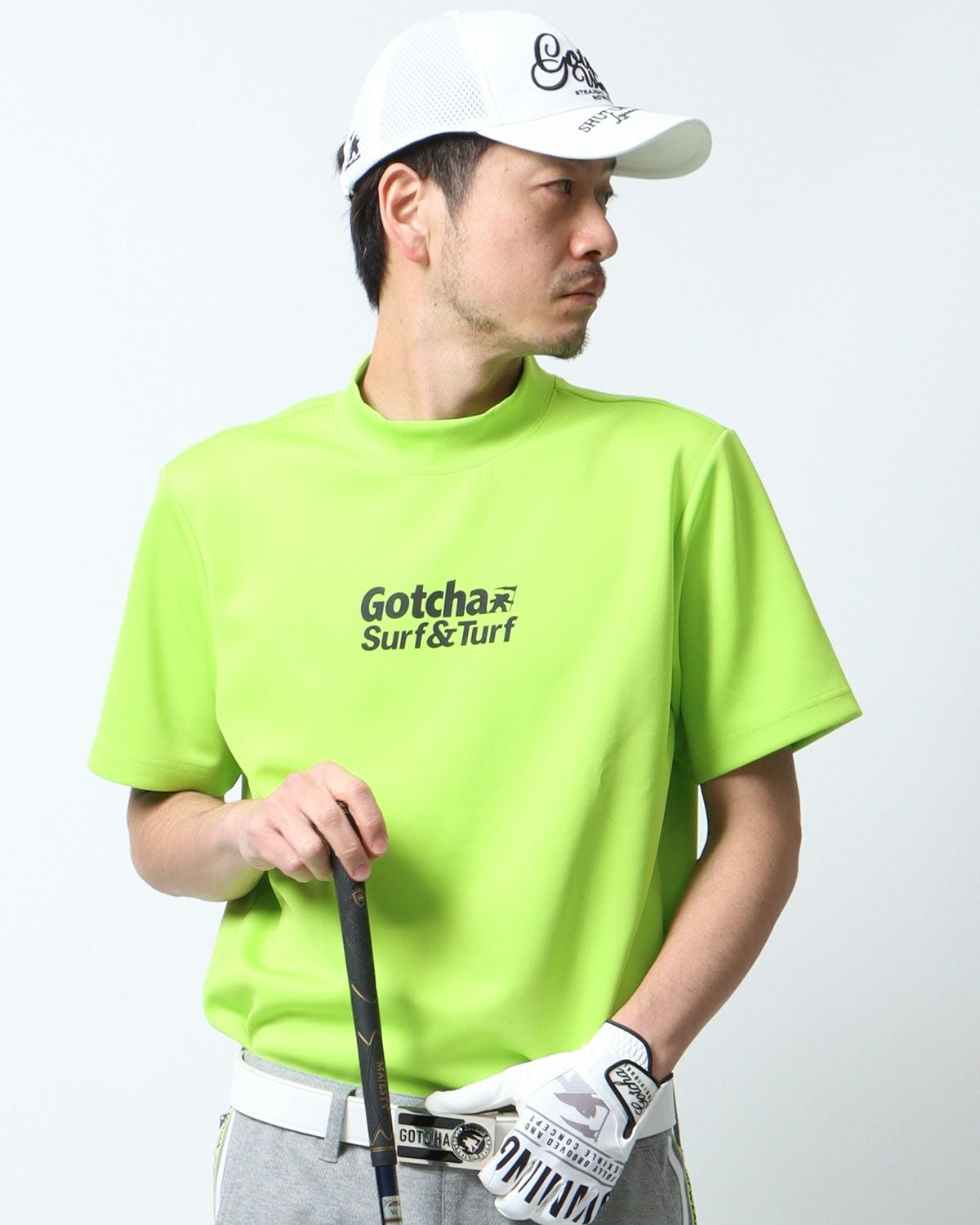 ロゴモックネックシャツ　グリーン　L ロゴモックネックシャツ グリーン L 【公式通販】