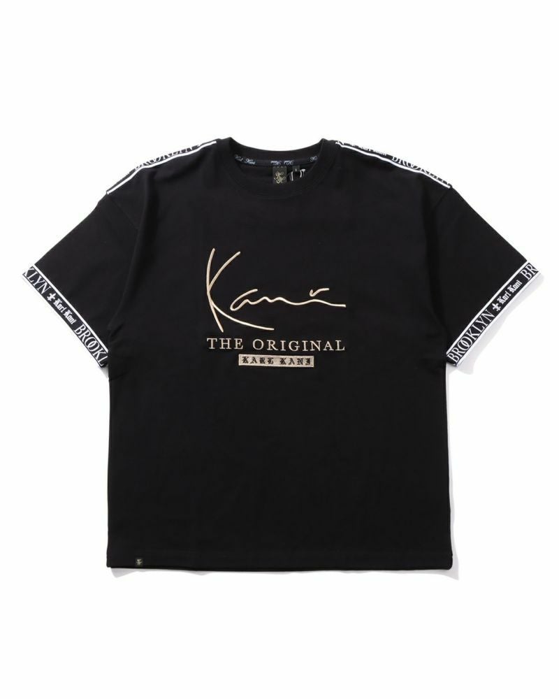 Karl Kani] ビッグシルエット ゴールド ロゴ テープ Tシャツ | PEET