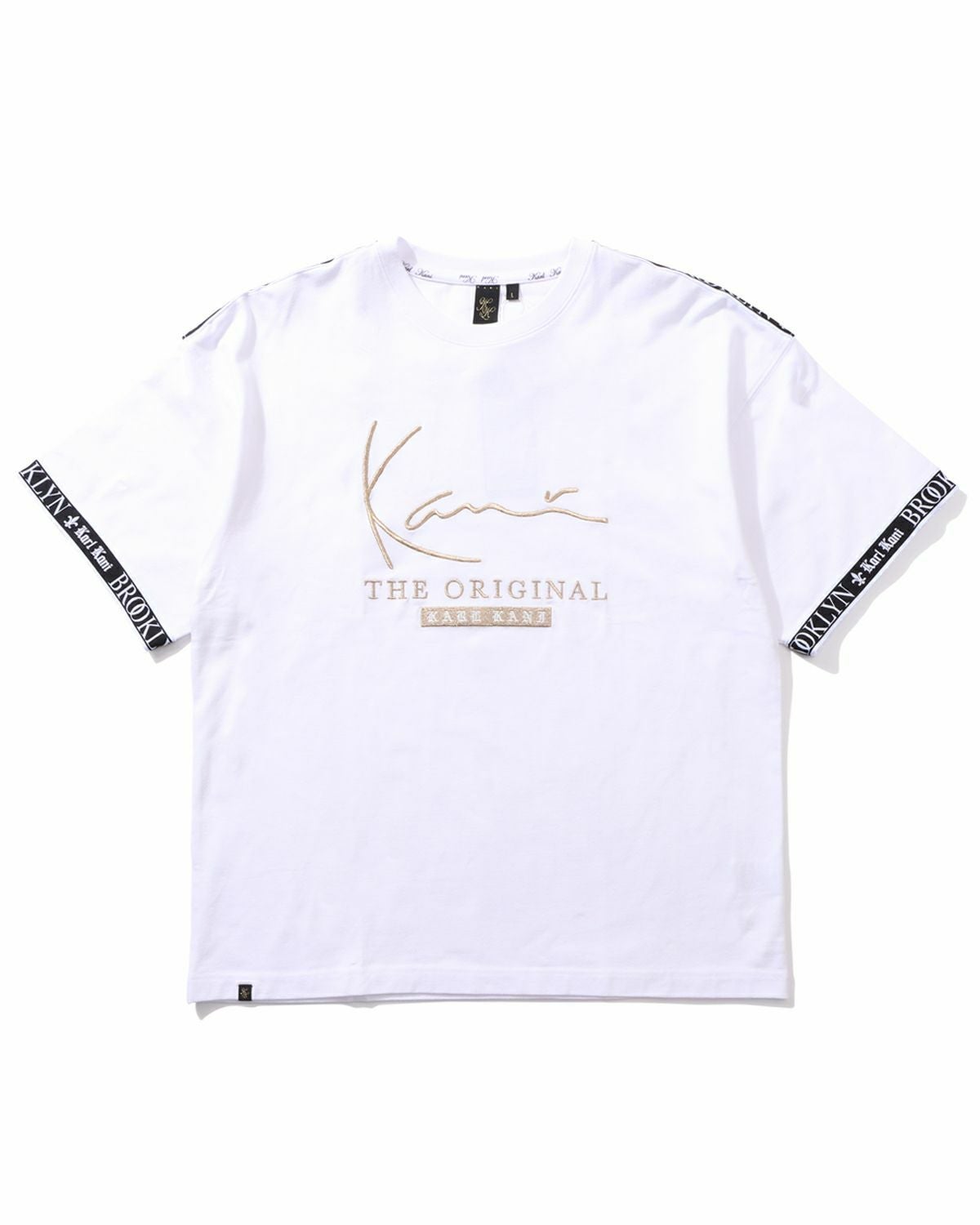 Karl Kani] ビッグシルエット ゴールド ロゴ テープ Tシャツ | PEET