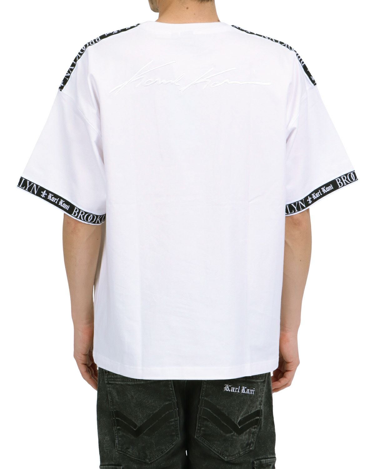 Karl Kani] ビッグシルエット ゴールド ロゴ テープ Tシャツ | PEET