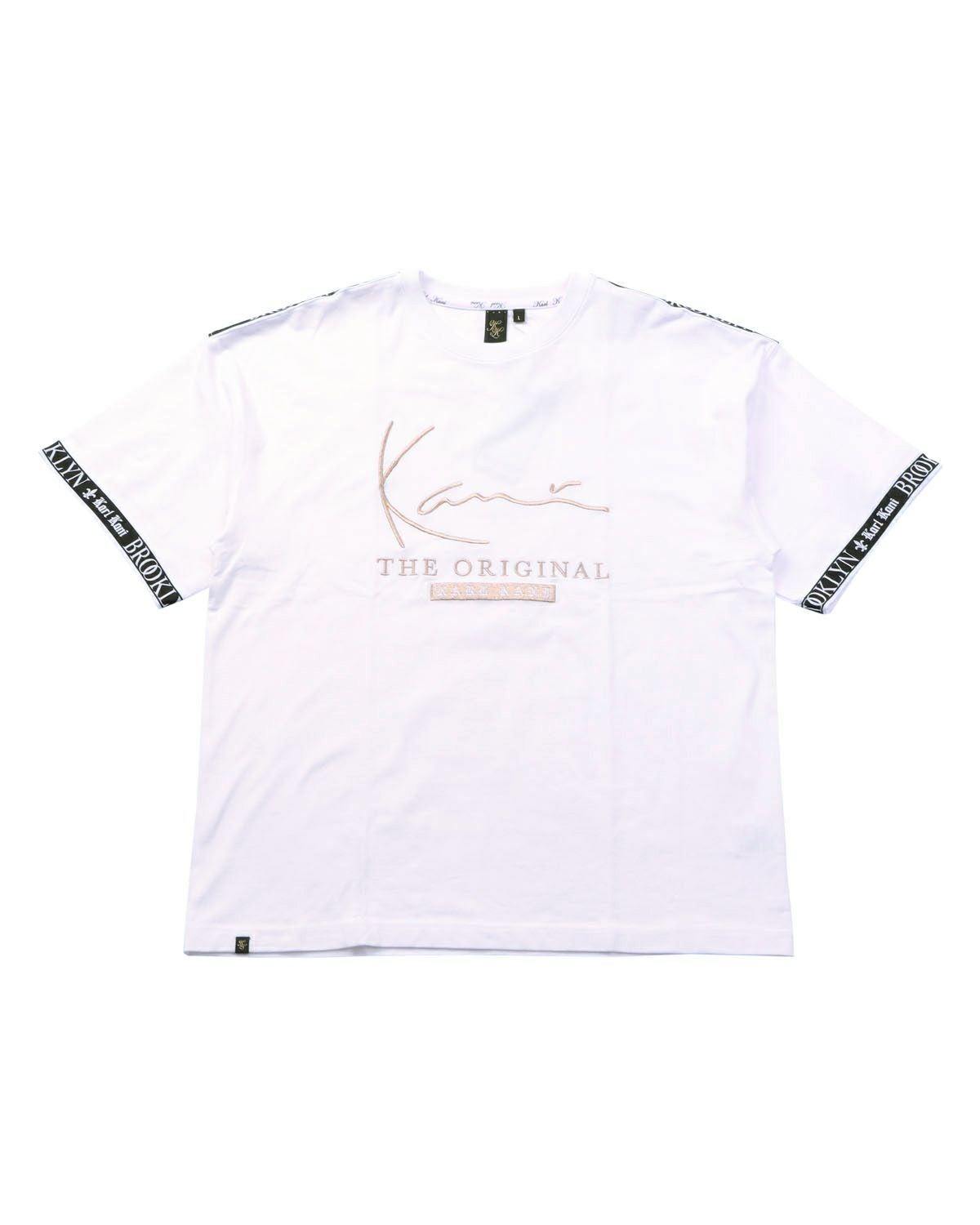 Karl Kani] ビッグシルエット ゴールド ロゴ テープ Tシャツ | PEET