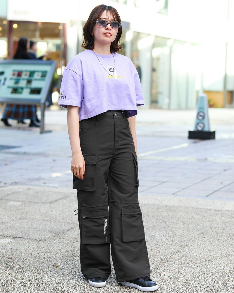 チャコール:157cm(Mサイズ着用)