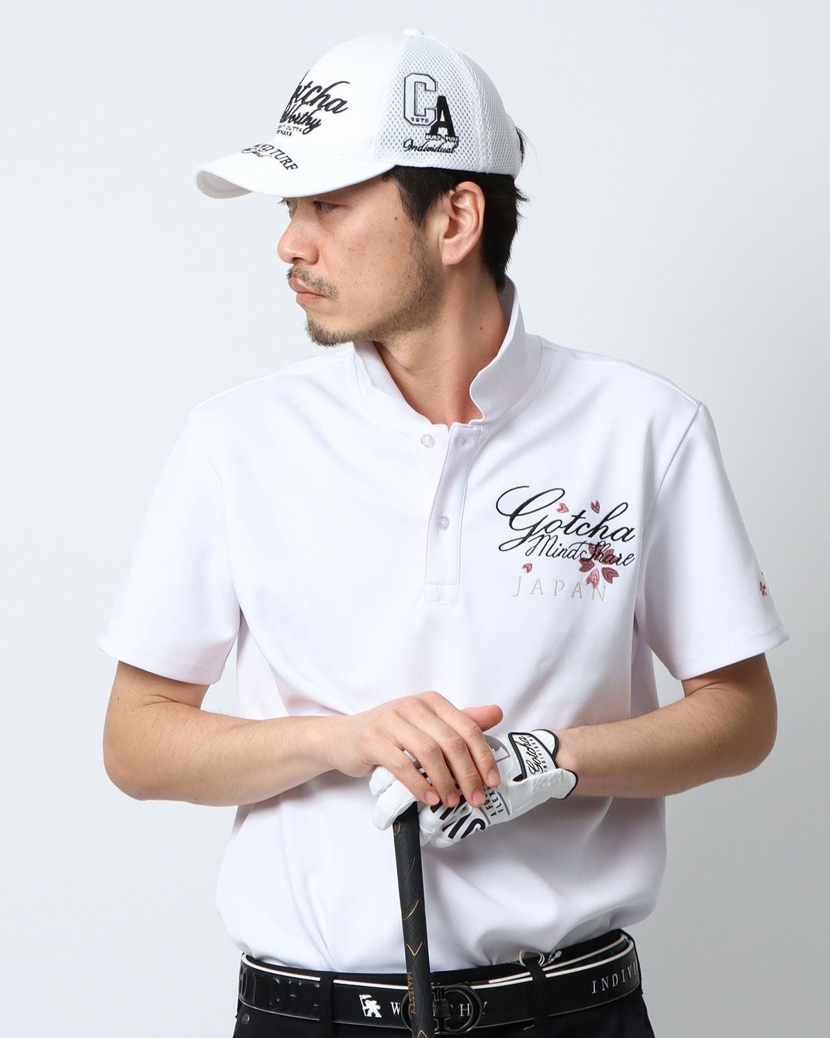 GOTCHA GOLF] スムース シャイニー サクラ ポロシャツ | PEET ONLINE STORE
