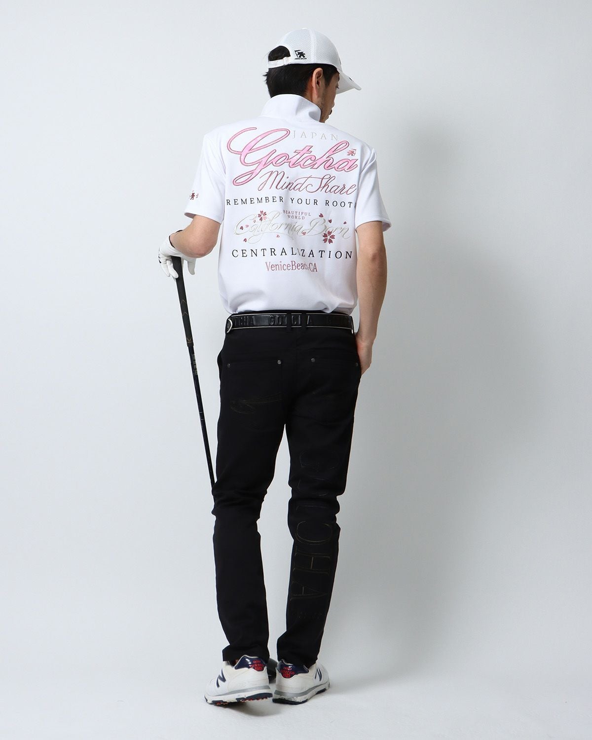 GOTCHA GOLF] スムース シャイニー サクラ ポロシャツ | PEET ONLINE STORE