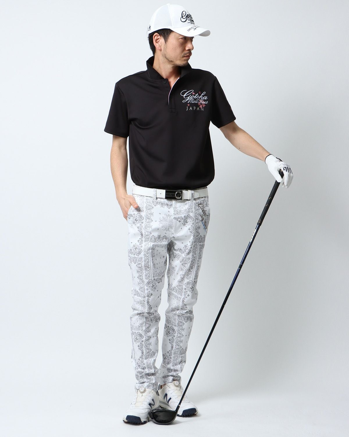 GOTCHA GOLF] スムース シャイニー サクラ ポロシャツ | PEET ONLINE STORE