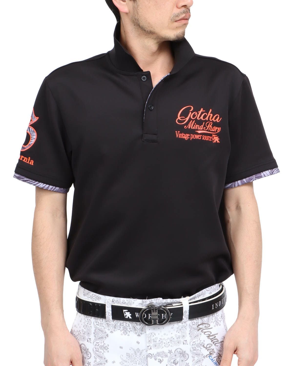 GOTCHA GOLF] スムース ボタニカル ネオン ポロシャツ | PEET ONLINE STORE