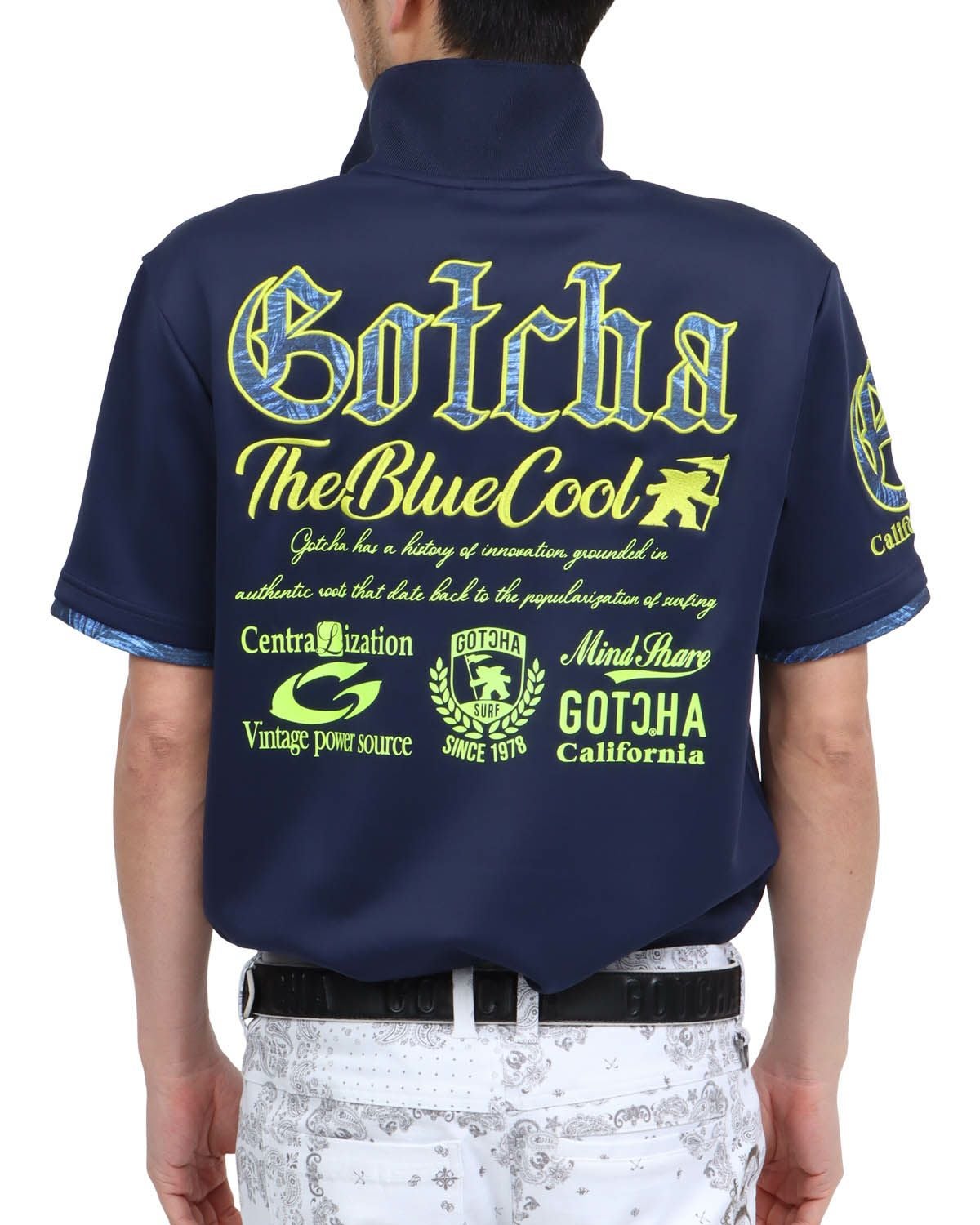 GOTCHA GOLF] スムース ボタニカル ネオン ポロシャツ | PEET ONLINE STORE