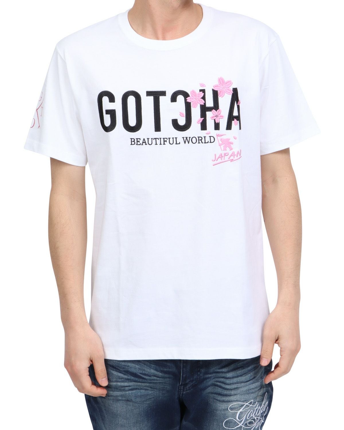 ホワイト：180cm67kg(Lサイズ着用)