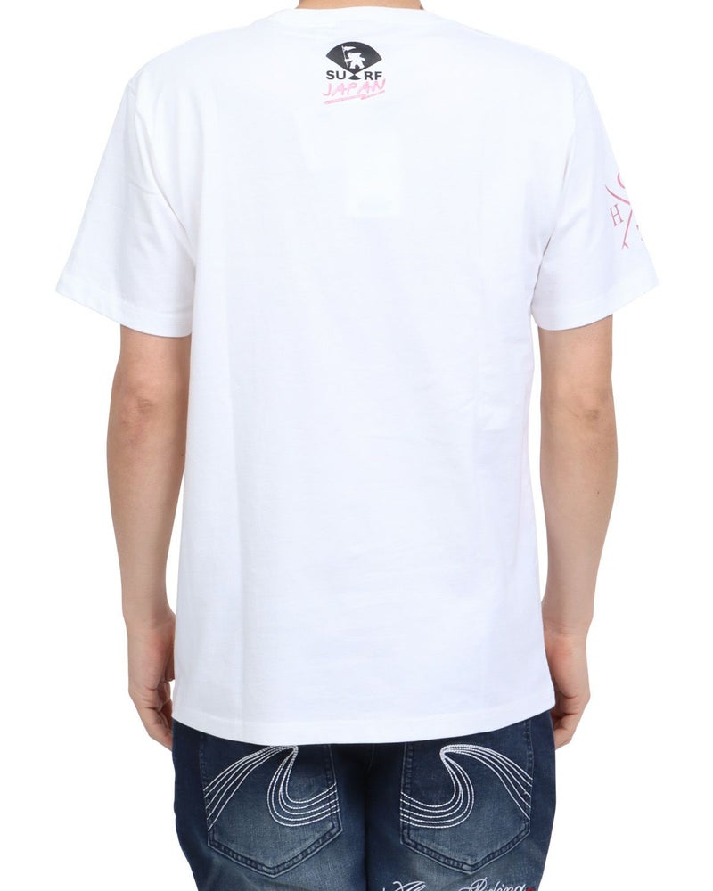 ホワイト：180cm67kg(Lサイズ着用)