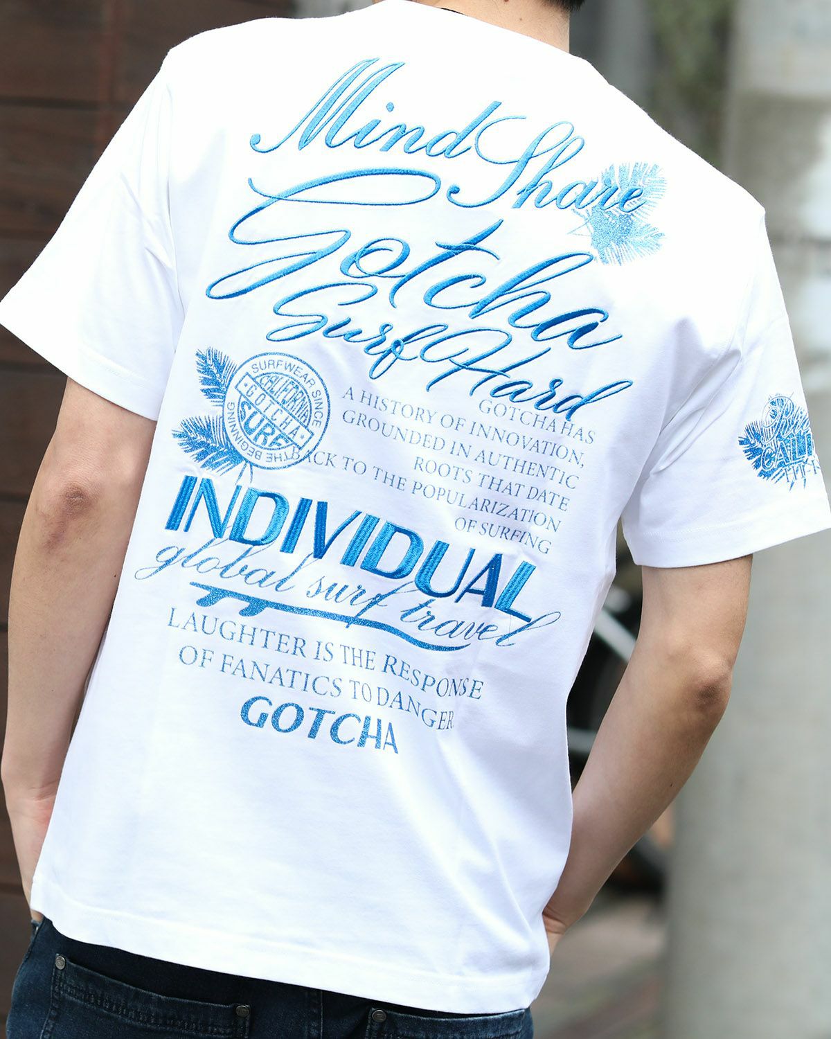 GOTCHA] ブルー ラメ Tシャツ | PEET ONLINE STORE