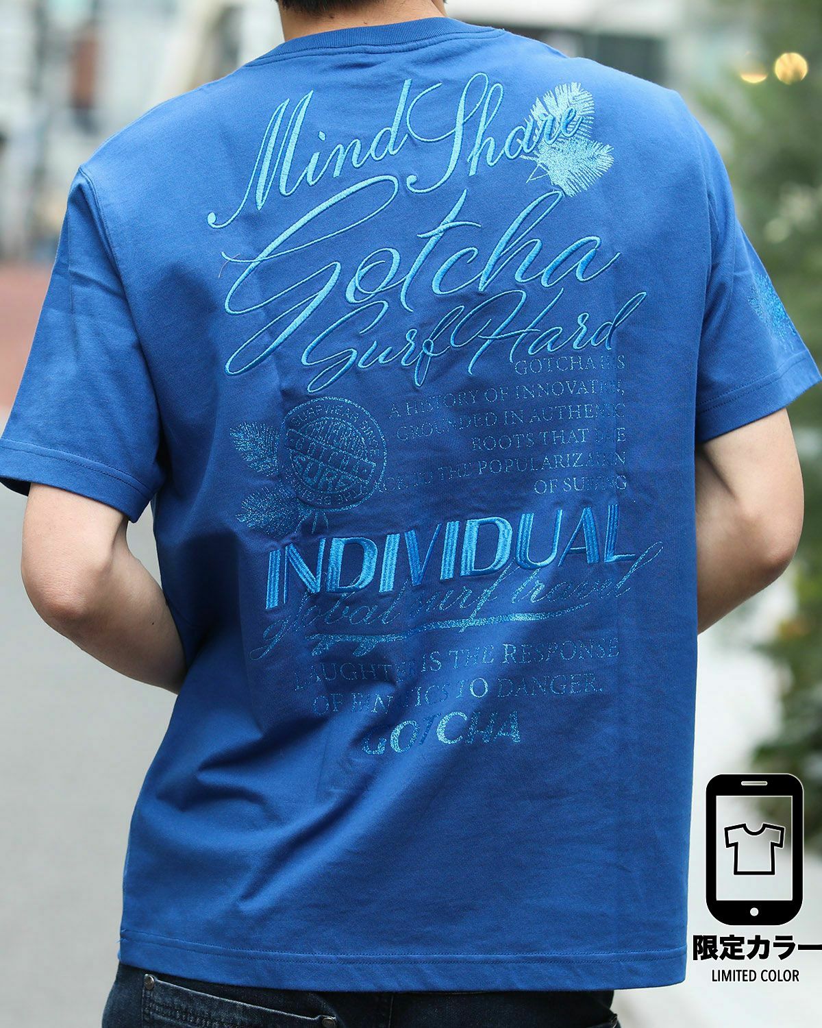 GOTCHA] ブルー ラメ Tシャツ | PEET ONLINE STORE