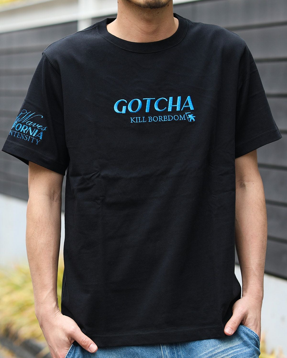 GOTCHA] ブルー ラメ Tシャツ | PEET ONLINE STORE